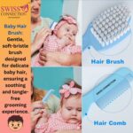 Baby Grooming Care Kit - 11 Piece, Healthcare, Baby Nail Clipper Scissors Hair Comb Brush Nose Cleaner Soft Baby Towel Safety for Toddler Infant Nursing Grooming (Blue) - Image 8