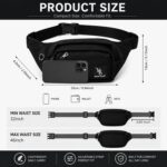 Waist Bag for Man, Travel Pouch Bag for Man, Chest Bag for Men, Waist Bag for Woman, Fanny Bag for Men, Adjustable Crossbody Sling Bag for Travel,Hiking,Running - Image 3