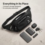 Waist Bag for Man, Travel Pouch Bag for Man, Chest Bag for Men, Waist Bag for Woman, Fanny Bag for Men, Adjustable Crossbody Sling Bag for Travel,Hiking,Running - Image 4