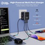 Case-Magic 67W GaN Universal Travel Adapter - All-in-One International Power Adapter, 5 Ports (4 USB-C + 1 QC3.0), Fast Charging for MacBook, Laptop, iPhone | 200+ Countries USA UK EU AUS - Image 5