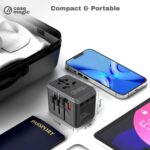 Case-Magic 67W GaN Universal Travel Adapter - All-in-One International Power Adapter, 5 Ports (4 USB-C + 1 QC3.0), Fast Charging for MacBook, Laptop, iPhone | 200+ Countries USA UK EU AUS - Image 9