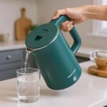 amazon basics 1.5 Liter Cool Touch Electric Kettle| 1350 Watt|Stainless Steel Body|Auto Cut-Off|Triple Safety Protection(Green) - Image 6
