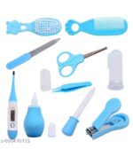 BABY CARE KIT 10 PCS Baby Healthcare and Grooming Kit Baby Nursery Kit, Health Care Set with Hair Brush Nail Cutter Comb Nail Clippers for Newborn comb Baby Essentials Set for Newborns - Image 3