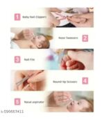 BABY CARE KIT 10 PCS Baby Healthcare and Grooming Kit Baby Nursery Kit, Health Care Set with Hair Brush Nail Cutter Comb Nail Clippers for Newborn comb Baby Essentials Set for Newborns - Image 5
