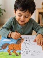 SHASWATSTUDY 2-in-1 Eklavya Activity Box Age 2–4 | Preschool Gift Kit with Story Book + Activity Games + Affirmations + Sanskrit Shlokas + Crafts & Puzzles - Image 4