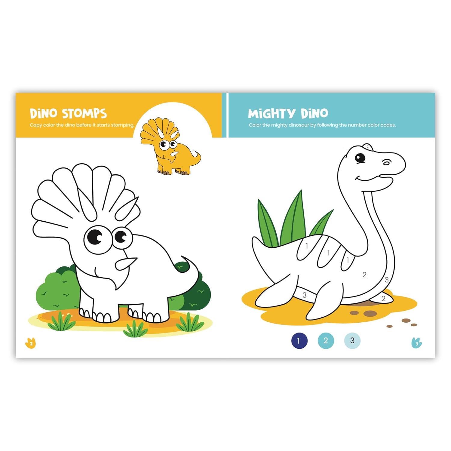 Dinosaur Coloring Book: Fun Dinosaur Coloring Activity Book for Kids | Includes Number Coloring, Dot-to-Dot, Tracing & Copy-Color Activities | Perfect for Preschool & Kindergarten Dino Lovers I Ages 3+ [Select Learning] - Image 5
