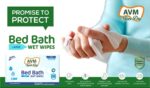 Bed Bath Wet Wipes for adults Large (L) | Size 32 * 24 cms | (Pack of 24) 240 Wipes | Soft and Hygiene | Refreshing Sponge Bath | Skin-Friendly - Image 3