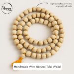 Tulsi Mala 108 Beads Original for Japa Meditation and Prayer | Natural Holy Basil Japa Mala with Gomukhi for Mantra Chanting Puja and Spiritual Healing (Combo Pack) | Naam Jaap Mala - Image 8