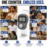 Dhar's Enterprise Digital Finger Counter for Naam Jap, Green, Pack of 1 | Naam Jap, Mantra Chanting, Tasbeeh & Meditation Counter Ring with LCD and Reset Button - Image 4