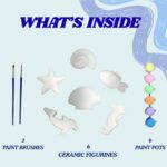 Artiggle PaintyPOPs DIY Mould Ceramic Painting Kit for Kids | Paint Your Own Ceramic Figurines | Art & Craft Activity Kit | Gifts & Return Gifts for 5+ Years (Ocean Buddies Edition) - Image 3