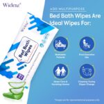 Bed Bath Wipes for Adults Extra Large – Disposable Body Cleansing Wet Wipes for Adult Patients, Elderly & Bedridden | Wet Tissues for Cleaning | Travel Ready Adult Body Wipes |10*10 |100 Count - Image 4