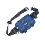 MONKEY TROOPERS Spee Bikers Crossbody Bag for Men & Women, Blue-Camo | Lightweight, Water Resistant, Mounts on Bike Tank, Handle, Touch-Sensitive Mobile Pocket, Key Hook, Quick Pockets Waist Bag - Image 9