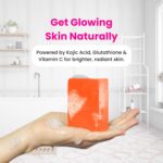 Slimzee Korean Whitening Soap, Skin Brightening Face and Body Bar with Kojic Acid, Vitamin C, Niacinamide for All Skin Types, 100g, Pack of 2 - Image 4