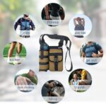 Pekos Shoulder Bags with Water Bottle Holder | Crossbody Water Bottle Holder Pouch Bags, Sling Bag Crossbody Backpack | Hiking Daypack Shoulder Chest Bag for Hiking Walking Travel (1 Psc_Multicolor) - Image 8