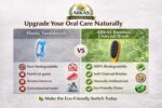 ARKAS Bamboo Toothbrush - Pack of 4 + 1 Free Tongue Cleaner | Soft Charcoal Bristles | Eco Friendly Biodegradable Wooden Toothbrush | Plastic Free Natural Bamboo Toothbrush - Image 6
