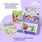 Oswaal Lil Legends Prep and Shine Box for Kids | 7-in-1 Early Learning Kit | Gift Box Set | Tracing, Vocabulary, Phonics and Fun Activities + Stationery Kit | School Readiness Gift Set | Age 4+ - Image 5
