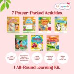 Oswaal Lil Legends Prep and Shine Box for Kids | 7-in-1 Early Learning Kit | Gift Box Set | Tracing, Vocabulary, Phonics and Fun Activities + Stationery Kit | School Readiness Gift Set | Age 4+ - Image 6