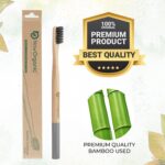 Now Organic Brand Premium multicolour Natural Bamboo Toothbrush with Sensitive Gentle Soft Bristles Round Handle Adult Pack of (2) - Image 3