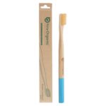 Now Organic Brand Premium multicolour Natural Bamboo Toothbrush with Sensitive Gentle Soft Bristles Round Handle Adult Pack of (2) - Image 6