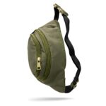 YUVIHUB Chest Bag for Men & Women,Crossbody Waist Pouch with 3 Zippered Compartments & Adjustable Strap,Multipurpose Fanny Pack for Travel, Festivals, Hiking, Cycling (Light Brown) - Image 6