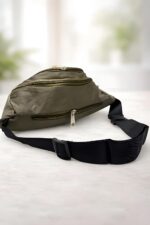 YUVIHUB Chest Bag for Men & Women,Crossbody Waist Pouch with 3 Zippered Compartments & Adjustable Strap,Multipurpose Fanny Pack for Travel, Festivals, Hiking, Cycling (Light Brown) - Image 7