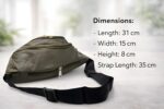 YUVIHUB Chest Bag for Men & Women,Crossbody Waist Pouch with 3 Zippered Compartments & Adjustable Strap,Multipurpose Fanny Pack for Travel, Festivals, Hiking, Cycling (Light Brown) - Image 9