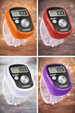 KTRIO Counter for Chanting Mantra | Pack of Manual Hand Finger Tally Counters – Digital Electronic Counting Machine, Naam Jap Counter for Cricket, Sports & More (1 Qty Assorted) - Image 6