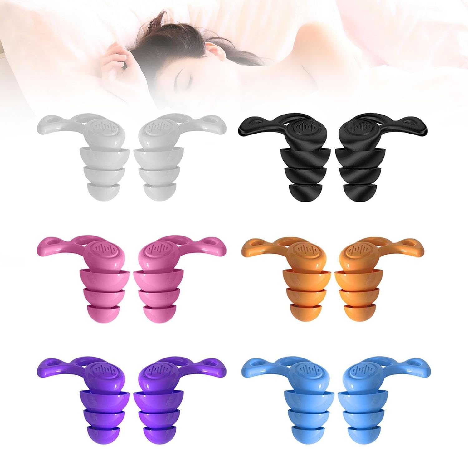 SECRET DESIRESilicone Earplugs Comfortable Sleeping Ear Plugs for Noisy Places Work Study White|Facility Maintenance & Safety|Personal Protective Equip/PPE|Ear Plugs & Ear Muffs|Ear Plugs - Image 4