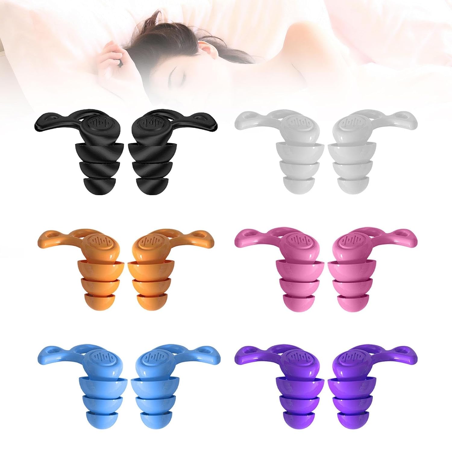 SECRET DESIRESilicone Earplugs Comfortable Sleeping Ear Plugs for Noisy Places Work Study White|Facility Maintenance & Safety|Personal Protective Equip/PPE|Ear Plugs & Ear Muffs|Ear Plugs - Image 5