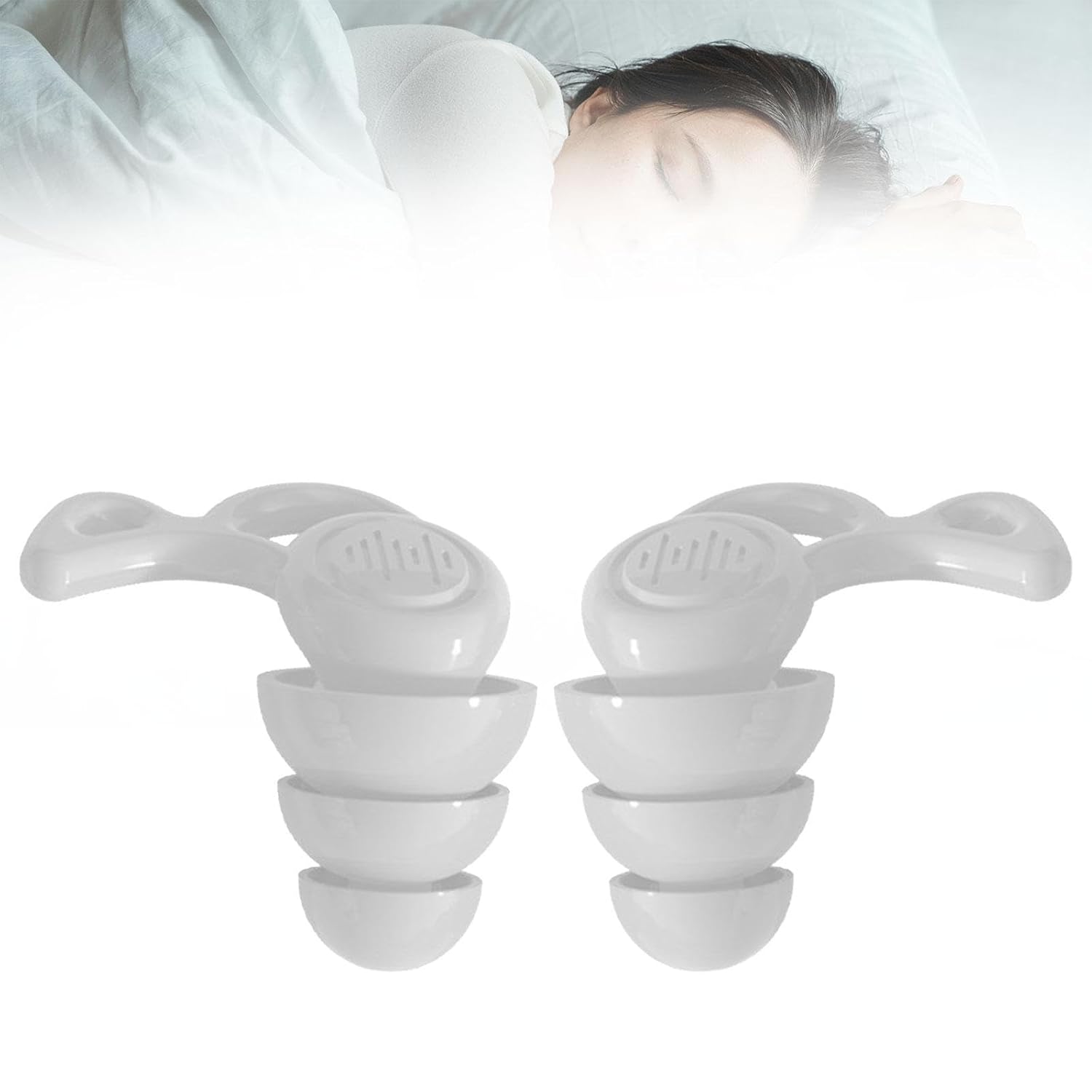 SECRET DESIRESilicone Earplugs Comfortable Sleeping Ear Plugs for Noisy Places Work Study White|Facility Maintenance & Safety|Personal Protective Equip/PPE|Ear Plugs & Ear Muffs|Ear Plugs - Image 9