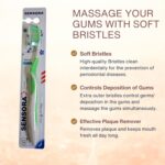 Sensora 6 Pcs Combo of Soft Bristles Toothbrush (Buy 6 Get 4 Free) | Manual Toothbrush For Adults, Prevents Gum Problems, | 4 Tongue Cleaner FREE | Multicolor - Image 3