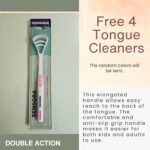 Sensora 6 Pcs Combo of Soft Bristles Toothbrush (Buy 6 Get 4 Free) | Manual Toothbrush For Adults, Prevents Gum Problems, | 4 Tongue Cleaner FREE | Multicolor - Image 6
