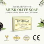 Hasthkar Handmades Musk Olive soap 125gm (Pack of 4) - Image 6