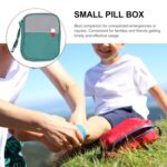 Medicine Storage Box with Compartments | First Aid Empty Kit Pouch | Oxford Cloth Emergency Survival Bag Medicine Pouch Pill Case (Green) (Small) - Image 5