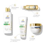 Dove Hair Fall Rescue Shampoo 340 ml|| For Damaged Hair|| Hair Fall Control for Thicker Hair - Mild Daily Anti Hair Fall Shampoo for Men & Women - Image 5