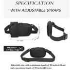 Small Fanny Pack for Men Women, Crossbody Sling Shoulder Bag, EDC Waist Bag Running Hiking Travel(16" to 65" Waist) - Image 3