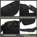 Small Fanny Pack for Men Women, Crossbody Sling Shoulder Bag, EDC Waist Bag Running Hiking Travel(16" to 65" Waist) - Image 5