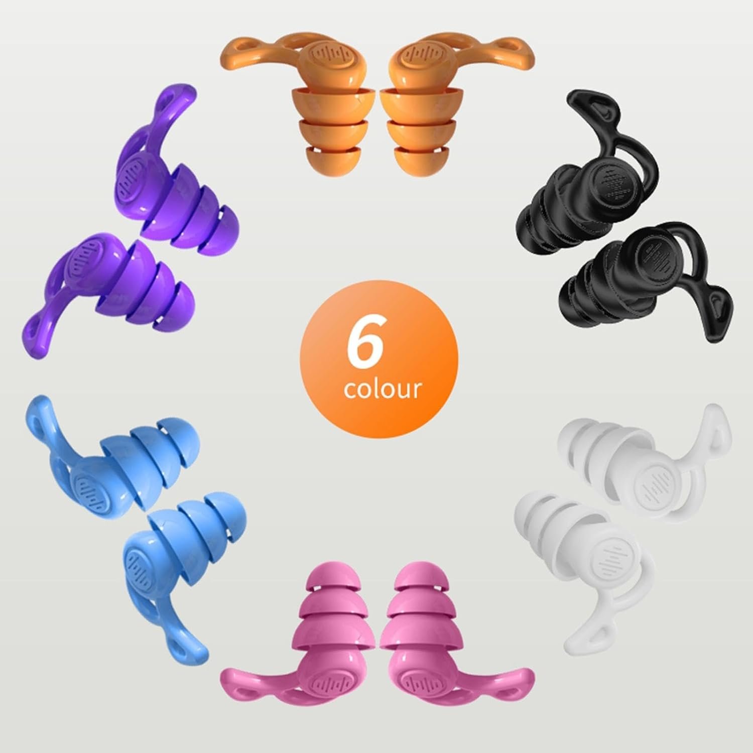 SECRET DESIRESilicone Earplugs Comfortable Sleeping Ear Plugs for Noisy Places Work Study Orange|Facility Maintenance & Safety|Personal Protective Equip/PPE|Ear Plugs & Ear Muffs|Ear Plugs - Image 4