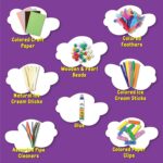 Asian Hobby Crafts 25 in 1 Art and Craft Kit for Girls & Boys – 200+ DIY Craft Materials Set for Creative Fun, DIY Kids Art & Craft Items for School Projects, Art Supplies for All Ages 7-9, 10-12, 13-16 Old, Multicolor - Image 3
