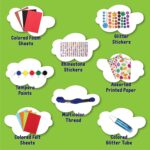 Asian Hobby Crafts 25 in 1 Art and Craft Kit for Girls & Boys – 200+ DIY Craft Materials Set for Creative Fun, DIY Kids Art & Craft Items for School Projects, Art Supplies for All Ages 7-9, 10-12, 13-16 Old, Multicolor - Image 5