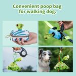 Dog Waste Bags with Dispenser Unscented Extra Thick No Odour for Outdoor 12 Rolls - Image 4