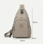 WildHorn Nylon Sling Bag for Men & Women | Anti-Theft Chest Bag Crossbody | Lightweight Travel Daypack with Multiple Pockets | Water-Resistant Casual Shoulder Bag - Image 4