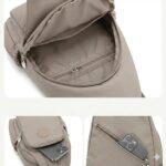 WildHorn Nylon Sling Bag for Men & Women | Anti-Theft Chest Bag Crossbody | Lightweight Travel Daypack with Multiple Pockets | Water-Resistant Casual Shoulder Bag - Image 6