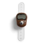 5 Digit Naam Jap Counter|Tasbih Counter|Mini Digital Tally Counter Finger Ring|Chanting Count Machine for Meditation, Mantra Jap,Cricket Umpire|Digital Counting Device (Brown-02) - Image 3