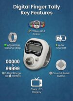 5 Digit Naam Jap Counter|Tasbih Counter|Mini Digital Tally Counter Finger Ring|Chanting Count Machine for Meditation, Mantra Jap,Cricket Umpire|Digital Counting Device (Brown-02) - Image 4