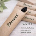 Bamboo Toothbrush for Adults (Pack of 4) | Premium Craft Paper Packaging | Charcoal Soft Bristles | Eco-Friendly & Plastic-Free - Image 3