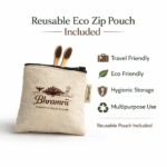 Bamboo Toothbrush for Adults (Pack of 4) | Premium Craft Paper Packaging | Charcoal Soft Bristles | Eco-Friendly & Plastic-Free - Image 7