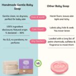 Earthbaby Handmade Baby Soap, No fragrance, No essential oil, Safe for baby from day 1, 90% Natural origin (3 x 100 g) - Image 5