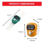 (Pack of 3) Digital Finger Counter Ring | Tally Counter Finger Clicker | Electronic Counting Machine | Jaap Tasbeeh Prayer Counter | Gym Rep | Naam Japa Counter | Mini Pocket Counter Device - Image 5