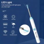 Dr Vaku® Earocam Ear Cleaner Earwax Removal Tool with Extra Cleaning Kit (Set of 8) HD Camera Wifi Connection & 6 LED Lights Endoscope Tool for iOS & Android + 11 Silicone Tips Free- White - Image 3